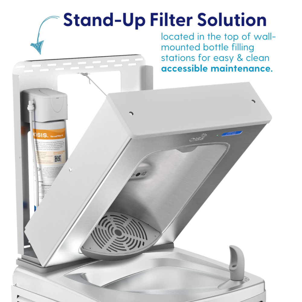 OASIS Michigan Filter First-compliant bottle filling station.