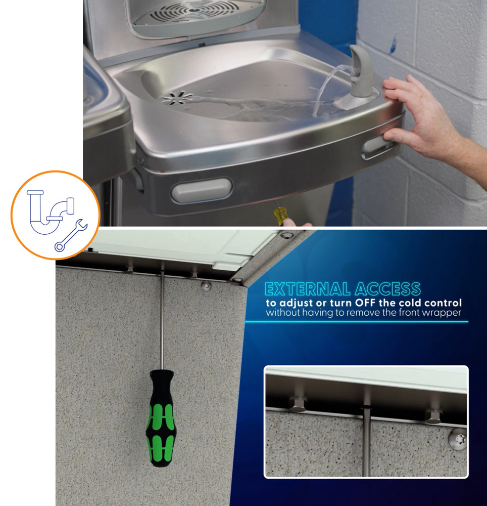 OASIS Michigan Filter First-compliant bottle filling station.