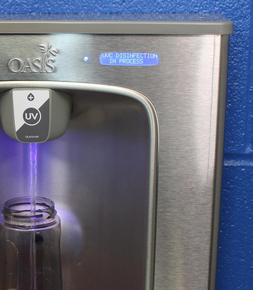 OASIS Michigan Filter First-compliant bottle filling station.