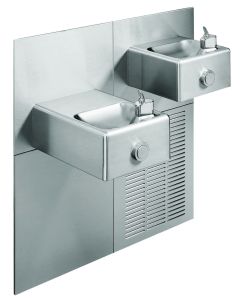 Bi-Level On-A-Wall Fountain, Refrigerated