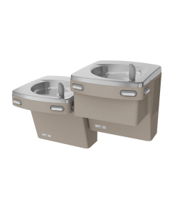 Bi-Level Mechanical Drinking Fountains with Cane Apron, Refrigerated
