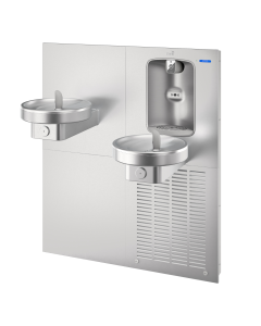 Bi-Level Radii Fountain w/ Integrated QUASAR Electronic Bottle Filler, Refrigerated 
