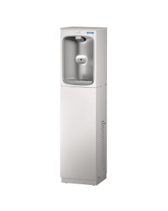 Free-Standing Contactless Bottle Filler, in Stainless Steel Alcove, Refrigerated 