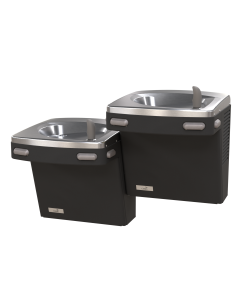 Bi-Level Versacooler II Drinking Fountains, Refrigerated, Matte Black Finish