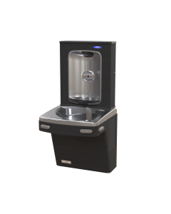 Versacooler II w/ Electronic Bottle Filler VersaFiller Stainless Steel Alcove, Refrigerated, Matte Black Finish