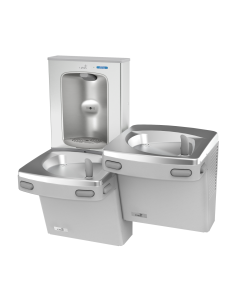 Bi-Level Versacooler II w/ Filtered Electronic Bottle Filler VersaFiller Stainless Steel Alcove, Refrigerated, VersaFilter III Filter