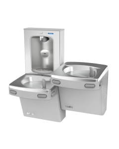 Bi-Level VersaCooler® II with QUASAR™ VersaFiller in Stainless Steel Alcove, Refrigerated 