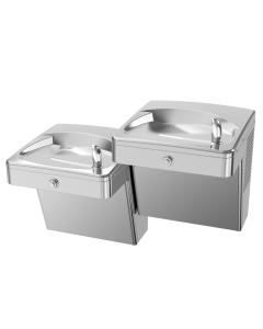 Outdoor Rated, Heavy Duty Vandal Resistant Bi-Level Drinking Fountain, Non-Refrigerated, Outdoor Filter