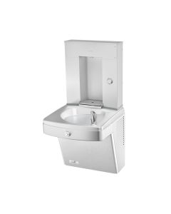 Vandal Resistant, Single Drinking Fountain with Filtered Mechanical Bottle Filler, Non-Refrigerated, Total PFAS