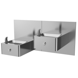 Oasis Coolers | Heavy Duty, Bi-Level, On-A-Wall Fountain, Non