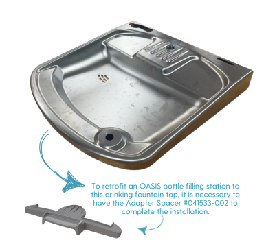 NEW Retrofit Bottle Filler Adapter, Stainless Steel Alcove
