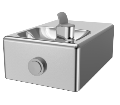On-A-Wall, Barrier Free, Push Button Fountain, Non-Refrigerated