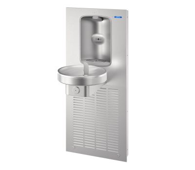 Radii Fountain w/ Integrated Electronic Bottle Filler Stainless Steel Alcove, Refrigerated, VersaFilter III Filter