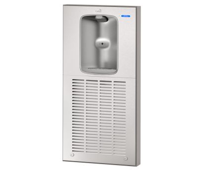 Surface Mounted, Electronic Bottle Filler, Stainless Steel Alcove, Refrigerated