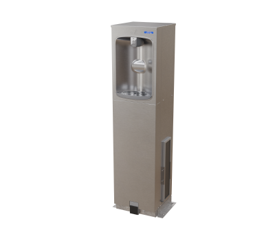 Outdoor, Free-Standing Contactless Bottle Filler with Quasar UVC-LED, Refrigerated 