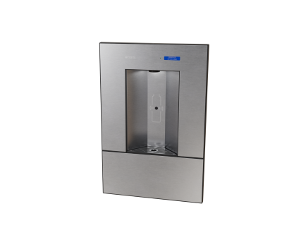 In-Wall Contactless Bottle Filler, Non-refrigerated, VersaFilter III Filter, Stainless Steel