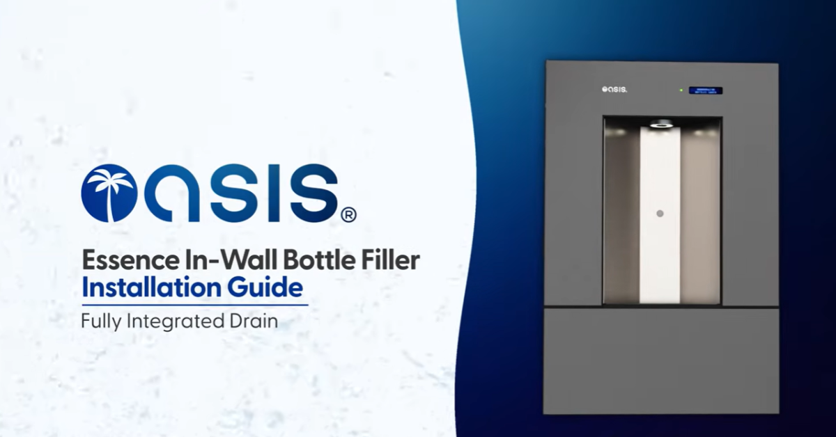 How to: Install the OASIS Essence In-Wall Stainless Steel Bottle Filler with Integrated Drain